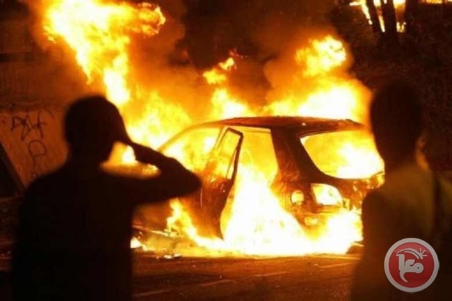حرق سيارة المتحدث باسم نقابة الموظفين بغزة
