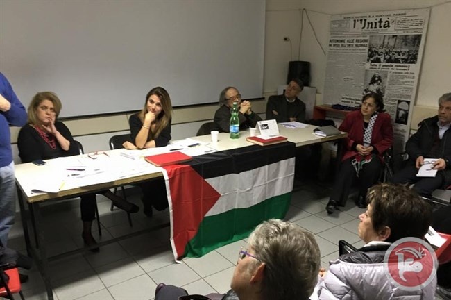 سفيرة فلسطين لدى ايطاليا تعقد سلسلة اجتماعات مع رؤساء الأحزاب