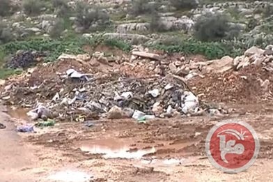 وادي التين بطولكرم .. نفايات مجهولة وأضرار صحية وبيئية خطيرة