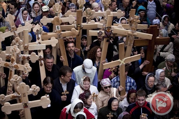 اعتصام لمسيحيي القدس ضد جرائم &quot;داعش&quot;