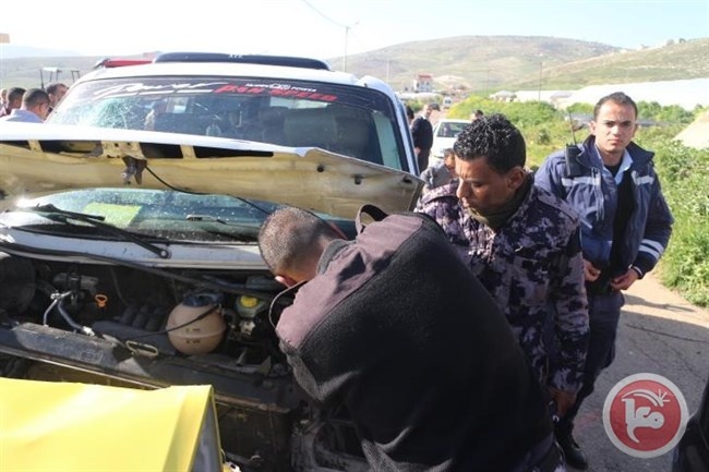 إصابة 15 مواطنا بحادث سير في طوباس