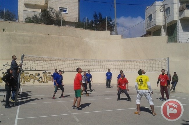كلية الدعوة ورقعة في لقاء بكرة الطائرة