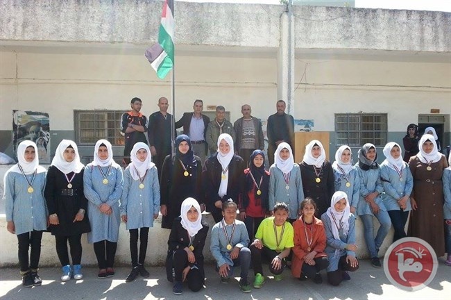 الخنساء الأساسية بطلة لألعاب قوى مدارس قلقيلية