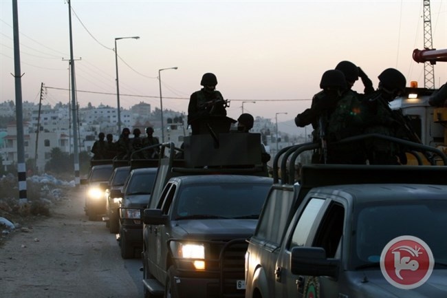 فشل قوة من جيش الاحتلال من نزع سلاح الشرطة الفلسطينية