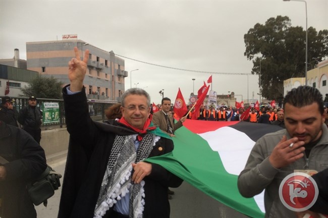 البرغوثي يؤكد تعاضد تونس وفلسطين