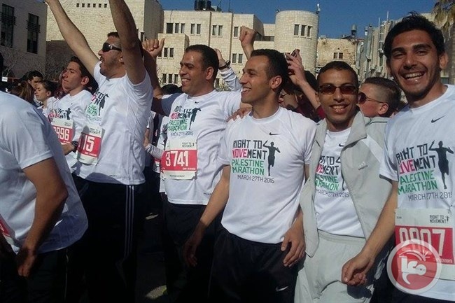 غزة : اللجنة الأولمبية تكرم اتحاد العاب القوى وأبطال ماراثون فلسطين