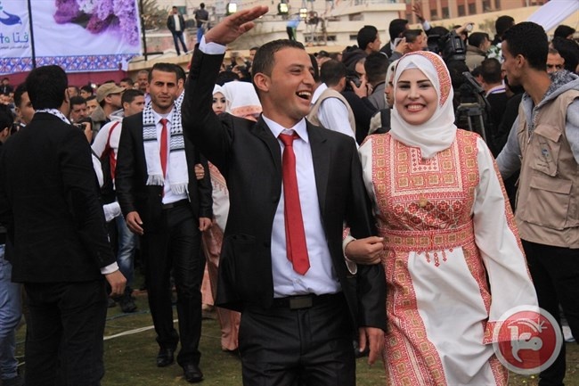 20778 عقد زواج في غزة عام 2015