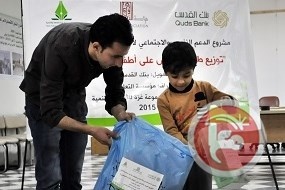 بنك القدس يقدم الدعم لأطفال غزة
