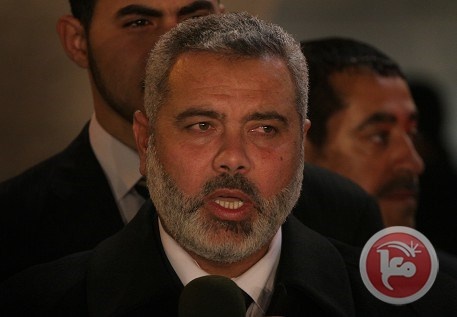 هنية: اعتقال النواب زاد حماس ثباتا واطلاق الدويك انتصار للارادة