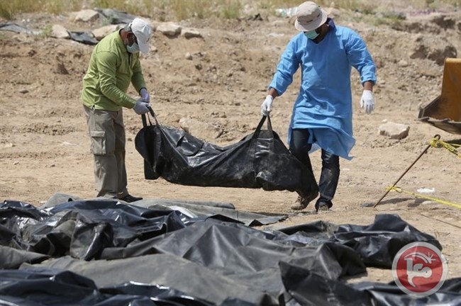 العثور على 470 جثة جندي عراقي قتلتهم داعش