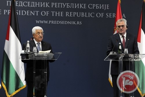 من صربيا- الرئيس يطالب بمراجعة الاتفاقيات مع إسرائيل
