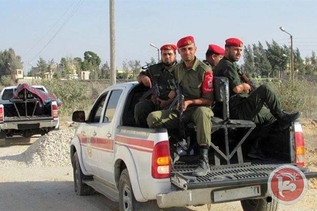 الشرطة العسكرية بغزة تنتشر على الحدود مع مصر