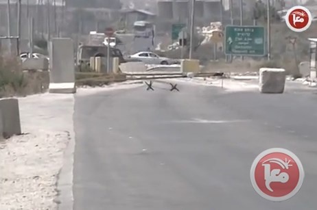 الاحتلال يغلق طريق يتسهار - نابلس