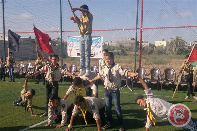 الغد و رفح الكشفيان تشاركان في حفل اختتام بطولة الشهيدين