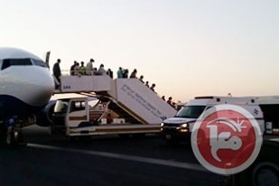 انفجار عجل طائرة في مطار بن غوريون