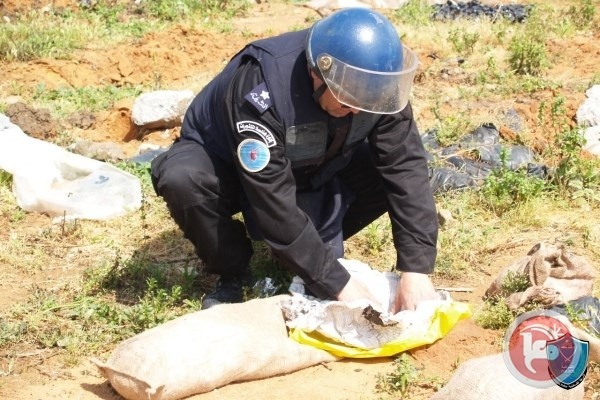 الشرطة تتلف جسما مشبوها في محافظة نابلس