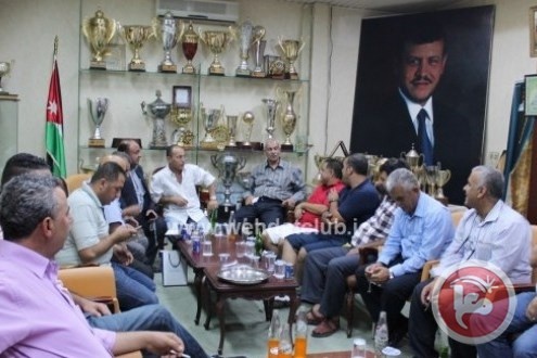 نادي الوحدات يحتفي بوفدي اندية الراعي الصالح ونعلين الفلسطينيين