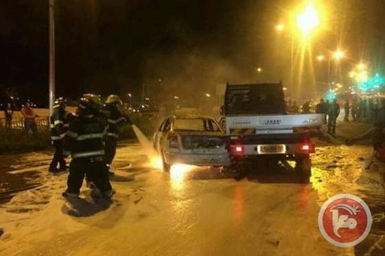 رصاصة تصيب سيارة مستوطن ومولوتوف على حافلة في الضفة