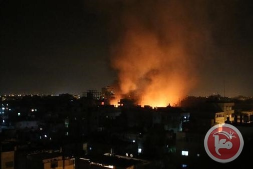 4 اصابات في غارة اسرائيلية على موقع وسط غزة