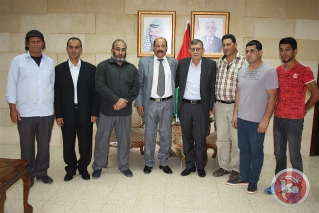 الفتياني يستقبل وفد اتحاد المصارعة الاردني