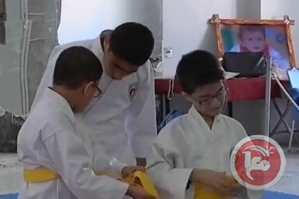 انشاء اول فريق للمكفوفين لرياضة الكراتيه