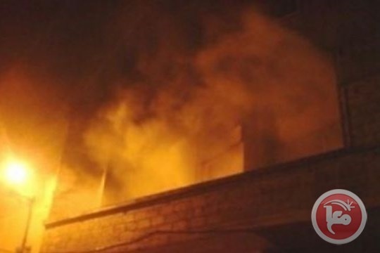 احتراق منزل في دوما