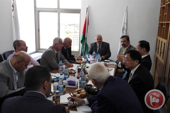 الاتحاد العام للصناعات الفلسطينية يستقبل السفير الصيني