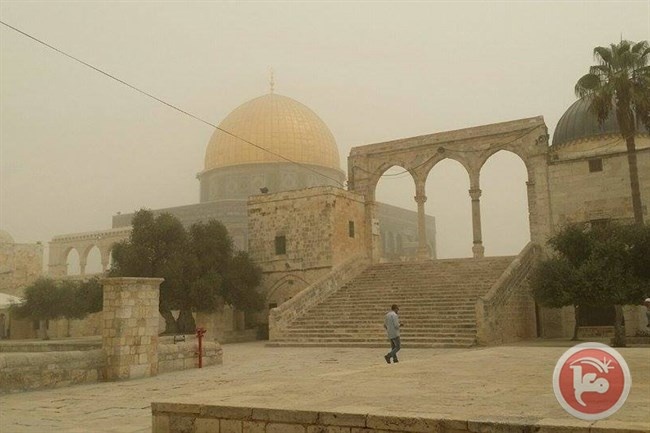 الغبار اعلى بـ 140 مرة من المعدل الطبيعي بفلسطين