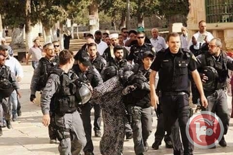اسرائيل تدرس ابعاد واعتقال المرابطين في الاقصى اداريا