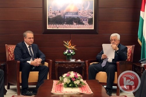 الرئيس عباس يتلقى رسالة من القيادة الروسية