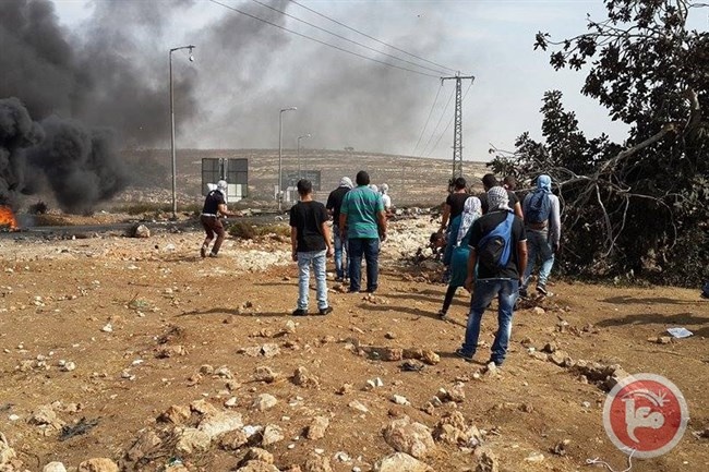 9 اصابات برصاص الاحتلال عند المدخل الشمالي للبيرة