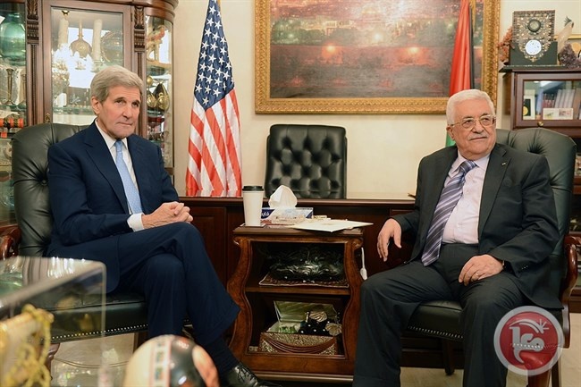 كيري يلتقي الرئيس عباس اليوم