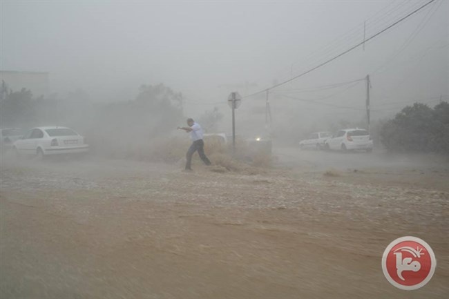 كميات الأمطار في نابلس خلال 48 ساعة