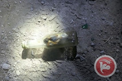 القاء زجاجات حارقة على سيارات المستوطنين