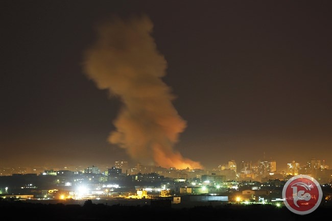 الطائرات الحربية الاسرائيلية تقصف موقعا بغزة