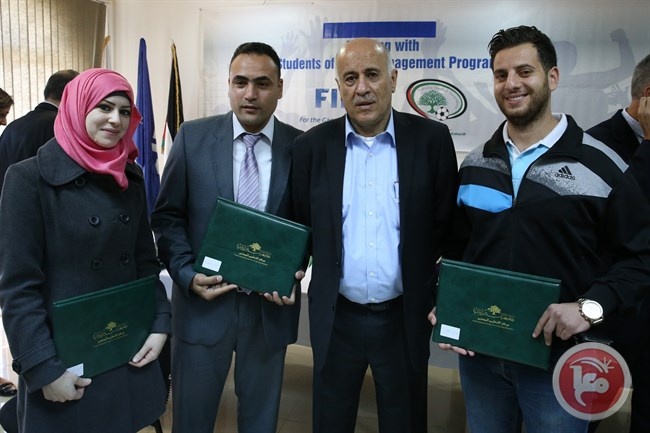 مشروع شركة التأمين الرياضية &quot;أمان&quot;يتأهل عن فلسطين للمنافسة الدولية