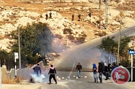 مواجهات بين طلبة المدارس وقوات الاحتلال بتقوع