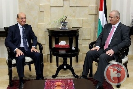 الحمد الله يستقبل الأمين العام لوزارة الشؤون الخارجية الايطالية