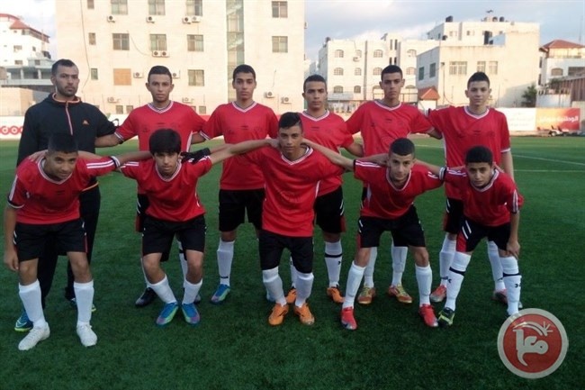 ضمن دوري الناشئين بكرة القدم نادي أهلي قلقيلية بالعلامة الكاملة