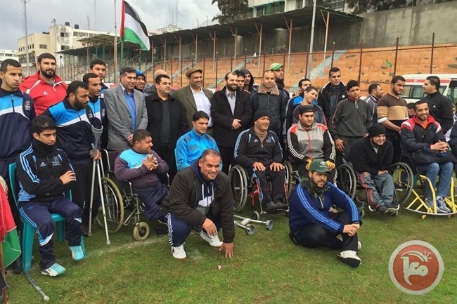 غزة :الجزيرة يتربع على عرش بطولة العاب القوى للمعاقين