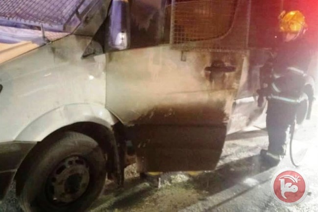 احراق حافلة للمستوطنين بعد رشقها بـ&quot;مولوتوف&quot; بالقدس