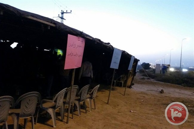 شقيب السلام- خيمة اعتصام احتجاجا على حوادث السير القاتلة