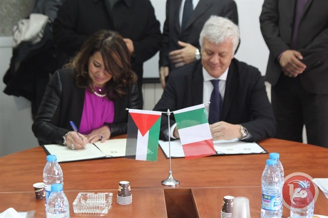 فلسطين وايطاليا يوقعان مذكرة تفاهم لتعزيز التعاون البيئي الدولي