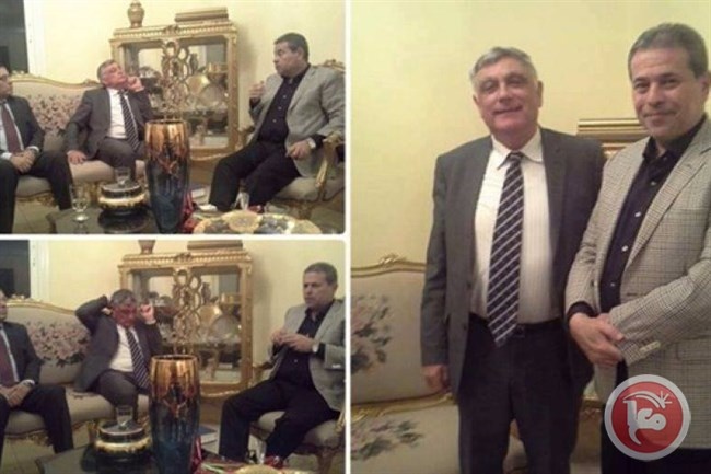 عكاشة يستقبل السفير الاسرائيلي بمنزله