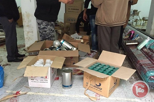 ضبط كمية كبيرة من المواد الفاسدة القادمة من اسرائيل