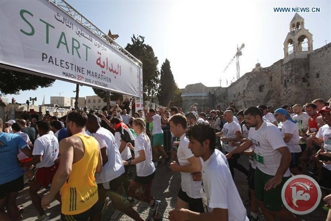 أكثر من 4300 يشاركون في ماراثون فلسطين الدولي الرابع