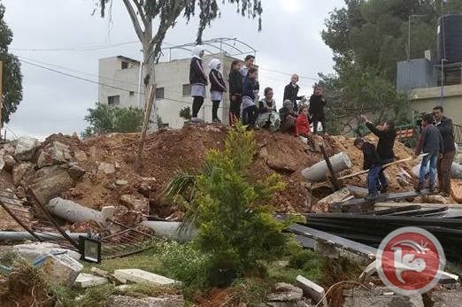 الاحتلال يهدم حديقة بنابلس بتمويل من الحكومة البلجيكية