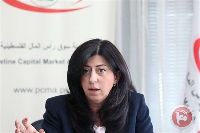 الوزيرة عودة: رغبة دولية لدعم انضمام فلسطين لمنظمة التجارة