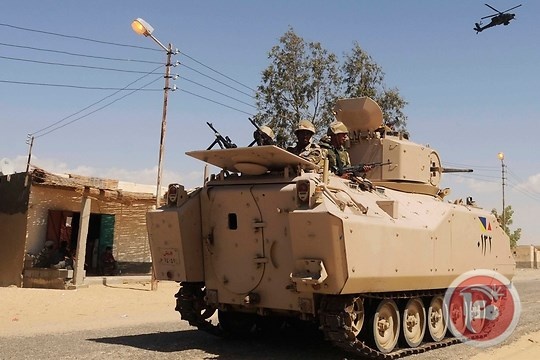 مقتل جنديين مصريين بتفجر مدرعة جنوب العريش