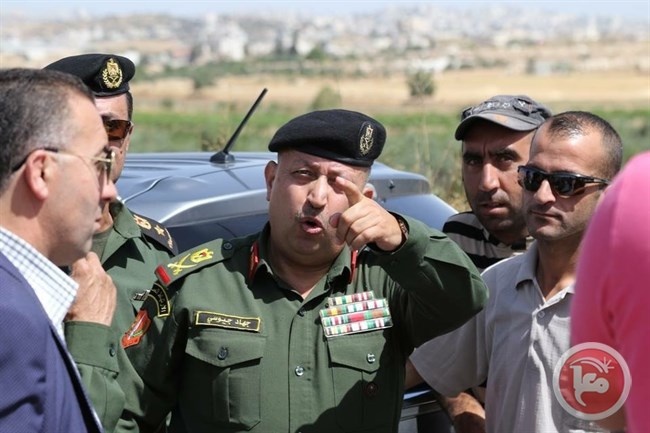 اللواء جٓيوسي يقف على حالة الوضع في محافظة الخليل